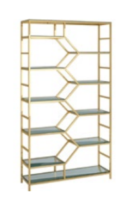 Metall Regal Trennwand Designer Luxus Regale Gold Schrank 3tlg