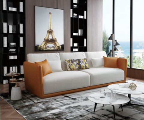 Hochklassige Wohnzimmer Designer Möbel 4 Sitzer Couch Big XXL Sofa