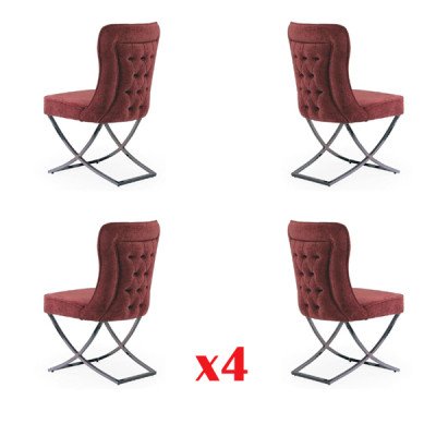 Esszimmer Stuhle Garnitur Sessel Design 4x Stühle Set Gruppe Polster