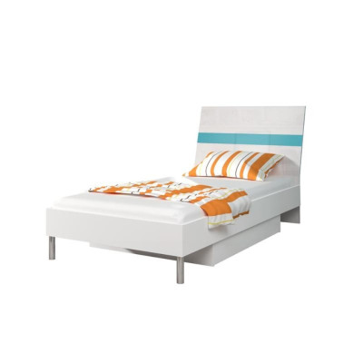 Betten Kinderbett Kinderzimmer Bett Kinderbett Möbel Holz Turkis Hochglanz Neu