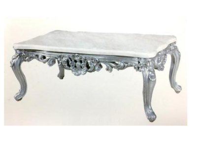 Barock Rokoko Couchtisch Holz Tisch Beistell Sofa Couch Tische Marmor