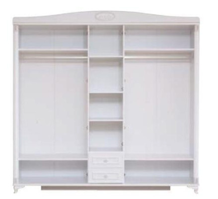 Schlafzimmer Möbel Holz Schrank Kleiderschrank Landhaus Stil Weiß Neu