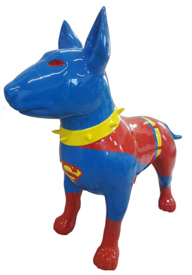 Designer Figur Statue Moderne Figuren Dekoration Hund Skulpturen Garten Skulptur