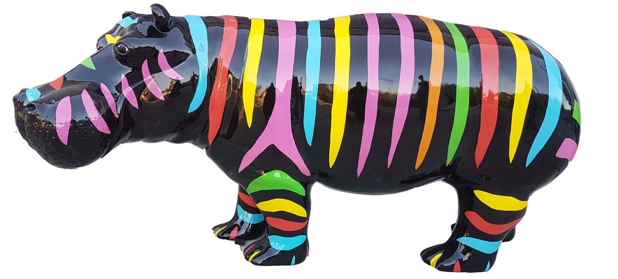 Designer Abstrakte Figur Moderne Figuren Dekoration Nilpferd Garten Skulpturen