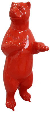 Designer Figur Statue Moderne Figuren Dekoration Bär Garten Skulptur Skulpturen 