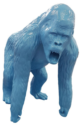 Gorilla Designer Figur Statue Moderne Figuren Statuen Dekoration Deko Garten Neu