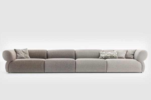 Italienische Möbel big Sofa Couch 6 Sitzer Italienische xxl Couchen Sofas Textil