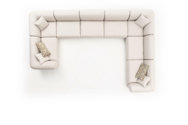 Sofa U-Form Wohnzimmer Luxus Wohnlandschaft Design Polster Ecksofa Möbel