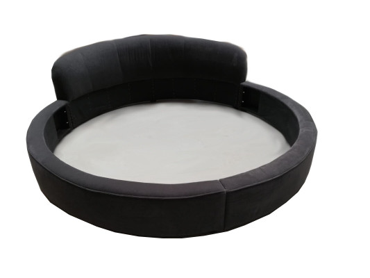 Rundes Bett Moderne Design Luxus Polster Rund Betten Textil Stoff Rundbetten neu