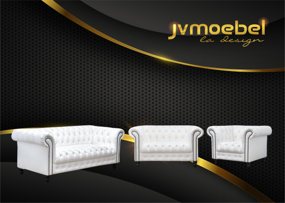 Modernes Designer Set 31 Sitzer Chesterfield Sofas Wohnzimmer Set