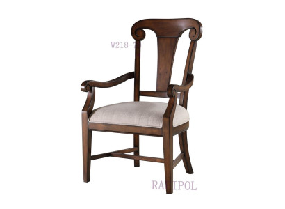 Klassischer Stuhl Esszimmerstuhl Holz braun Armlehnen Sessel Lehnstuhl Stühle