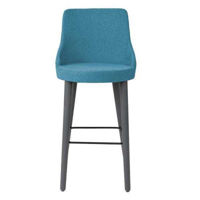 Stilvoll Barhocker Stuhl Designer Holzstuhl Esszimmerstuhl Hocker Bar Blau Neu