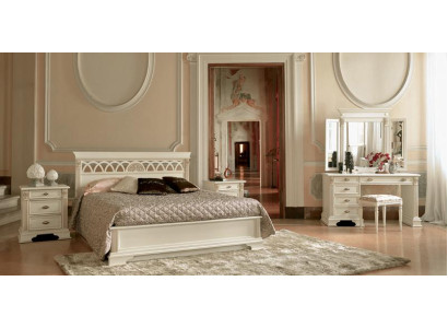 Doppelbett Bett Ehebett Design Luxus Betten Deko Barock Rokoko Antik Stil