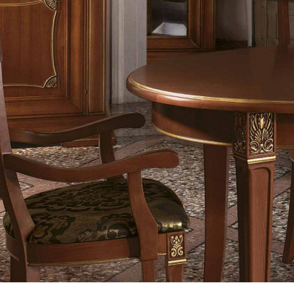 Ess Tisch Garnitur Designer Tische + 4x Stuhl Set Massivholz Komplett Set Wohn