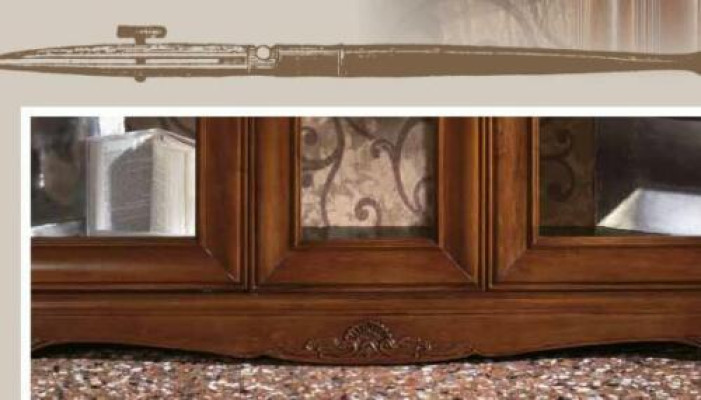 Esszimmer Komplett Tisch Anrichte 4x Stuhl Set Vitrine Barock Massivholz