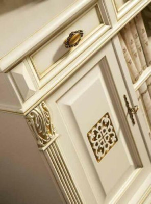 Doppelbett Bett Ehebett Design Luxus Betten Deko Barock Rokoko Antik Stil
