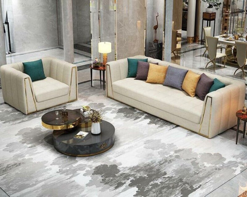 Dreisitzer Wohnlandschaft Modernes Sofa 3 Sitzer Ledersofa Designer