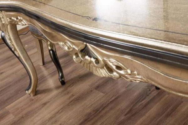 Klassischer Esstisch Tisch Barock Tische Esstische Holztisch 208x108 cm