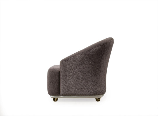Sessel Einsitzer 1Sitz Sofa Couch Wohnzimmer Möbel Metall mit Textil
