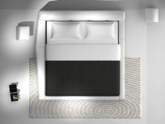 Modernes Hotel Gestell Schlaf Zimmer Luxus Leder Design Bett Doppel