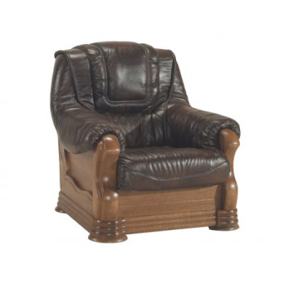 Klassischer Fernseh Sessel Leder 1 Sitzer Couch Sofa Polster Einsitzer 1er Neu
