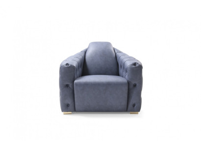 Sessel Couch Polster Designer Textil 1 Sitzer Polster Chesterfield Sitz Couchen