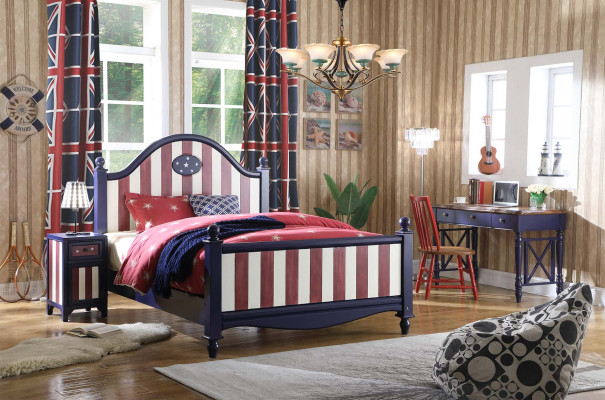American Design 1x Nachttisch Beistell Konsolen Tische Möbel Holz Neu Tisch Echt