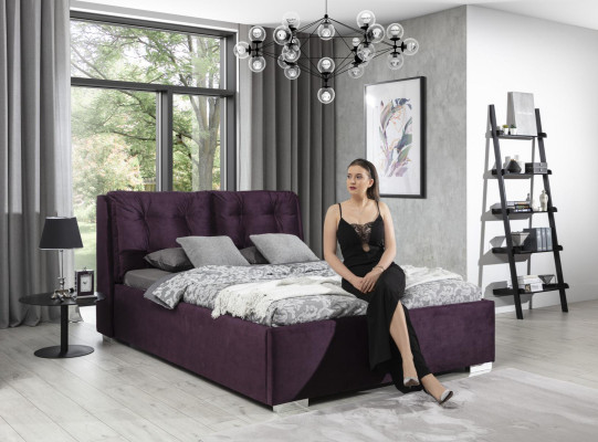Bett Polster Design Luxus Doppel Hotel Betten 180x200cm Schlaf Zimmer Textil Neu