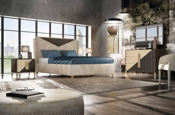 Luxus Nachttisch Konsolen Beistelltisch Holz Möbel Schlafzimmer Braun Metall Neu