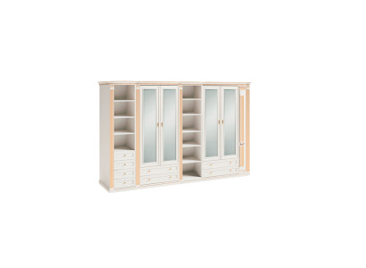 Stilvoller Weißer Schlafzimmer Kleiderschrank Stauraum Großer Schrank