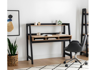 Schwarz-Brauner Laptoptisch Designer Büromöbel Arbeitszimmer Tische
