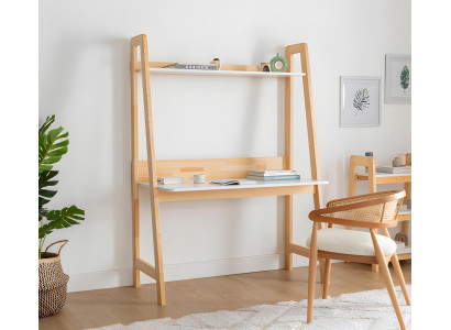 Hellbeiger Schreibtisch Luxuriöse Arbeitszimmer Designer Holz Tische