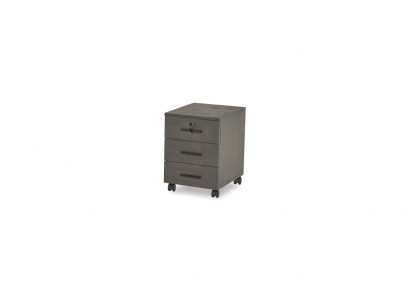 Aktenschrank Grau Einfarbig Arbeitszimmer Modern Design mit Schubladen