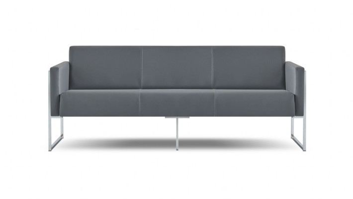 Arbeitszimmer-Set 5tlg 3-Sitzer 2-Sitzer 2x Sessel Couchtisch Grau Stil