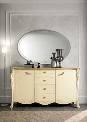 Kommode Sideboard Beige Sideboards Schrank Kommoden Möbel Massiv Holz Bizzotto