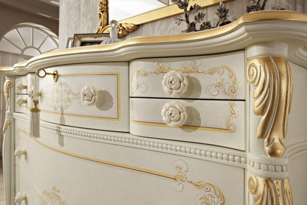Kommode Schlafzimmer Kommoden Klassische Holz Sideboard Schrank Hochschrank Neu