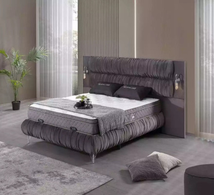 Betten Doppelbett Hotel Bettrahmen Doppel Holz Möbel Bett Polster Luxus