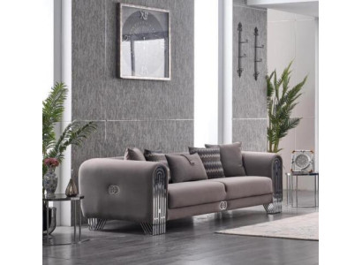 Elegante Stoffcouch Polster Sofa Möbel Wohnzimmer Möbel Textil Sofas