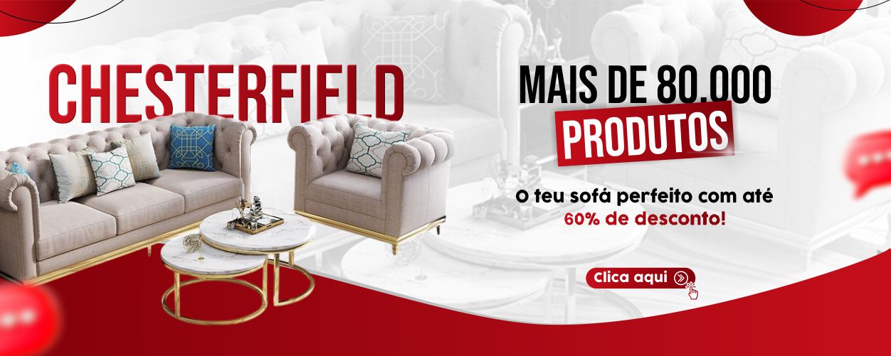 Móveis Chesterfield elegantes e sofisticados