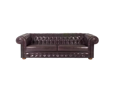 Sofá Chesterfield moderno para 3 pessoas