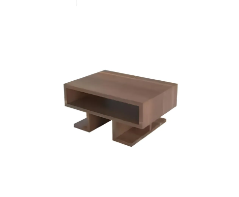 Mesa moderna de sala de estar com prateleiras móveis