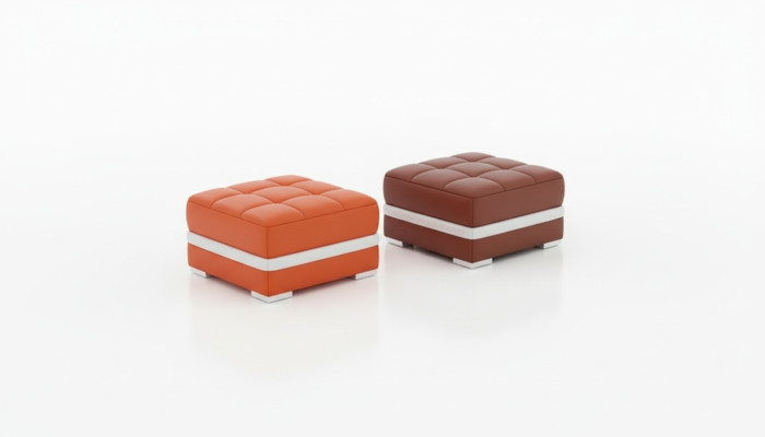 Design Polster Hocker Fußhocker Ottomane Sitz Gepolstert Pufa FT002