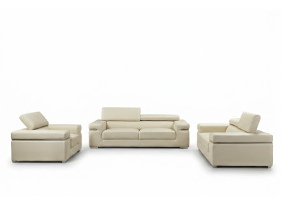 Sofa Couch Polster 3 Sitzer Leder Sofas Couchen Sitz Garnituren Design