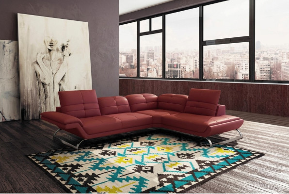 Multifunktion Couch Ecksofa Medien TV Sofa Couch Ledersofa Wohnlandschaft LForm