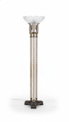 Olymp Steh Feuer Lampe Leuchte Stehlampe Sandleuchte Lampen Leuchten Design XXL