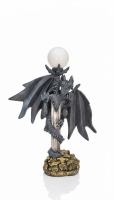 XXL Design Gothik Stehleuchte Lampe Stand Leuchte Leuchten Drachen Lampen 143cm