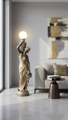 Stehleuchte Lampe Leuchte Statue Figur Skulpturen Skulptur Statuen Stanlampe Neu