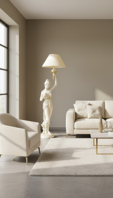 Skulptur Stand Leuchte Design XXL Steh Stand Lampe Wohnzimmer Leuchten 183cm