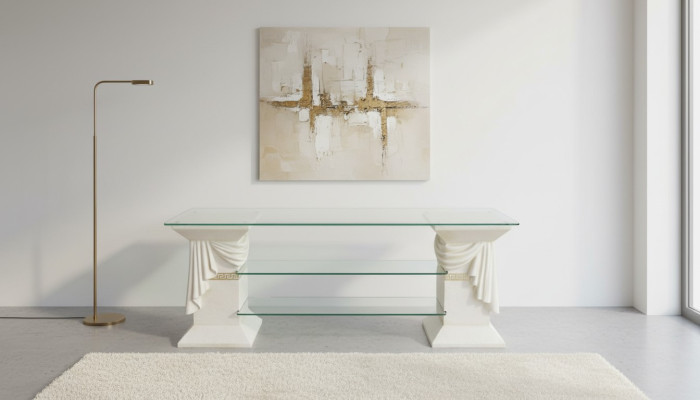 Klassische RTV Sideboard Fernseh Tisch Tische Tv Board Medusa Regal Vitrine 1880