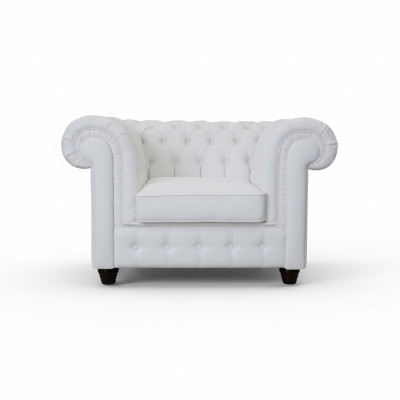 Eleganter weißer Chesterfield-Sessel: Der Charme des Klassischen im modernen Stil